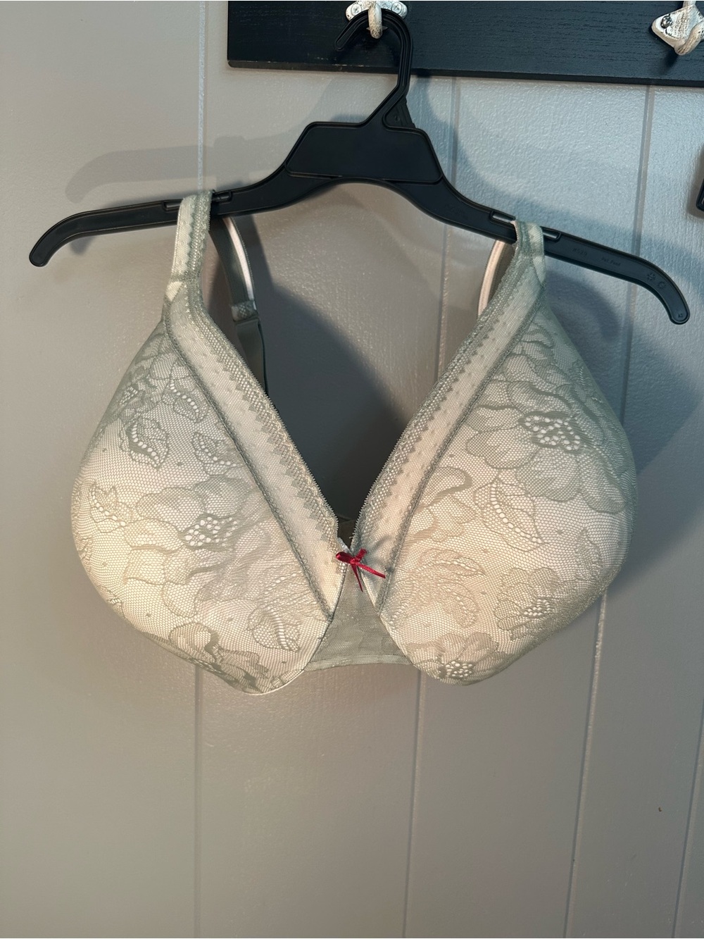 Cacique lane Bryan mint green flower Lace Bra with Accent Bow